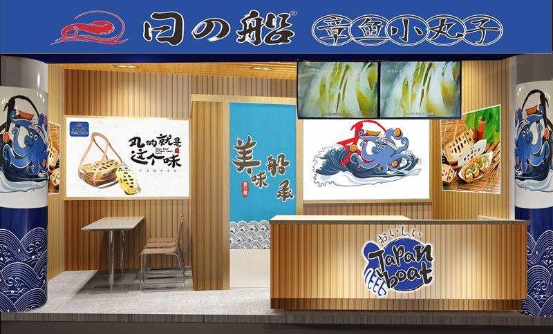 日船章魚小丸子加盟店展示1